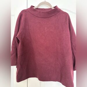 Elegant Maroon Cowl Neck Sweater